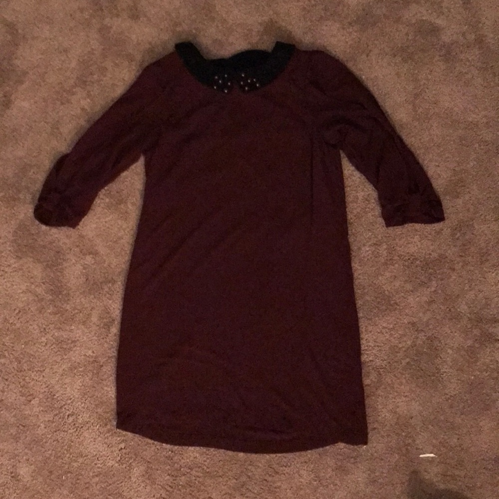 Lauren Conrad Burgundy Dress